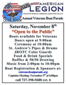 Veterans Boat Parade Flyer